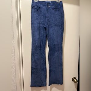 Vintage Exte made in Italy - blue suede jeans size 28